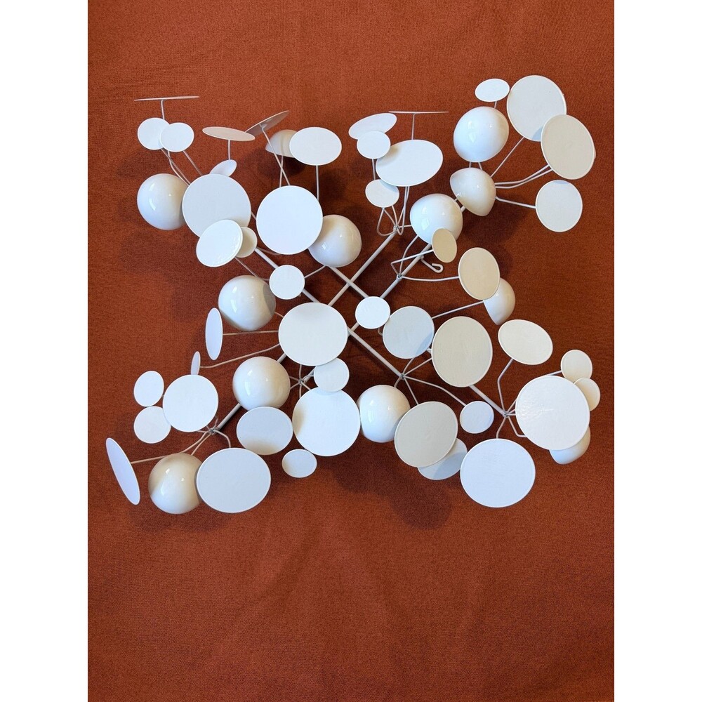 Kenneth Wingard's Jere inspired MCM  'Raindrops'  Brutalist Wall Art Sculpture